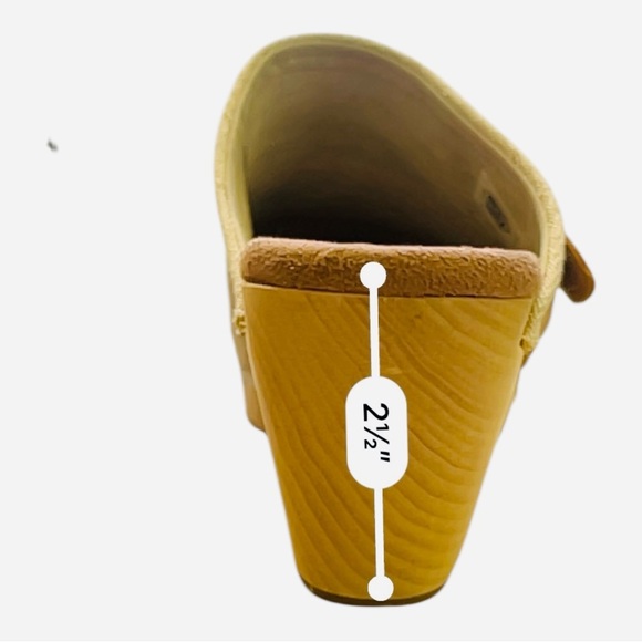 Toms Tan and Cream Elisa Clog Mules with Embroidered Design natural linen W 7.5 - Picture 11 of 15